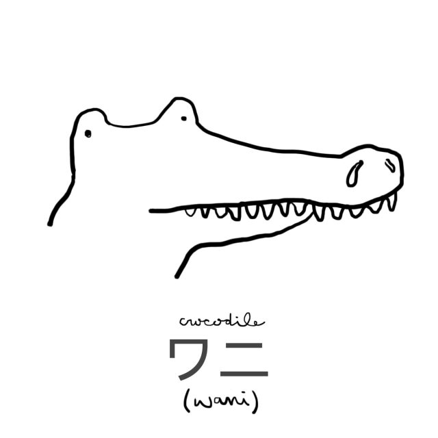 Animal: Crocodile 鰐 (ワニ)