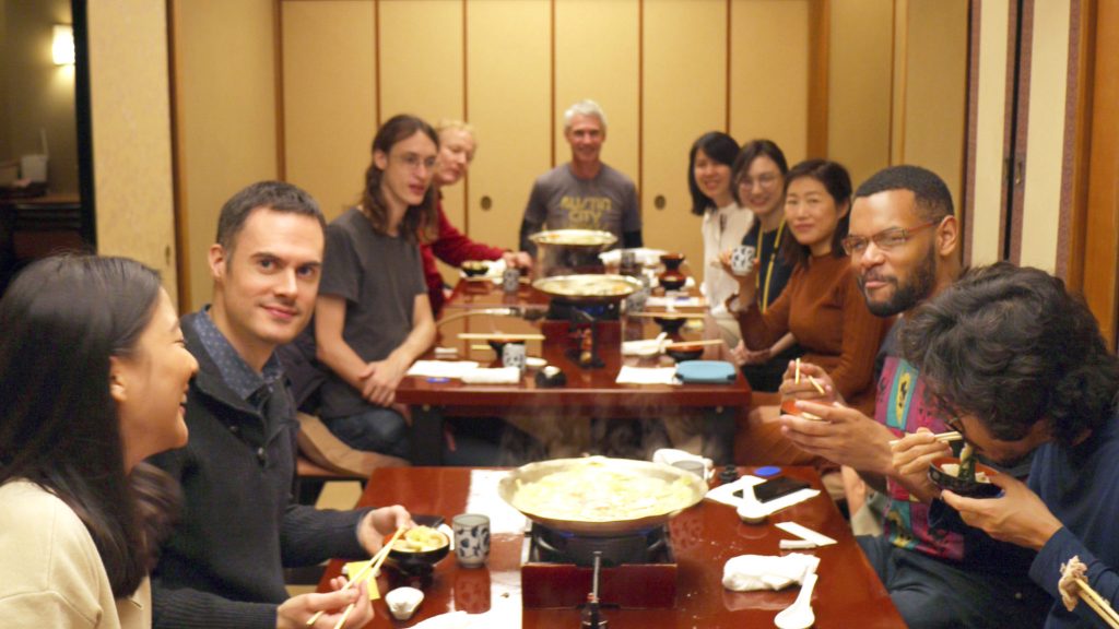 Kagurazaka lunch historic tour japanese English language exchange