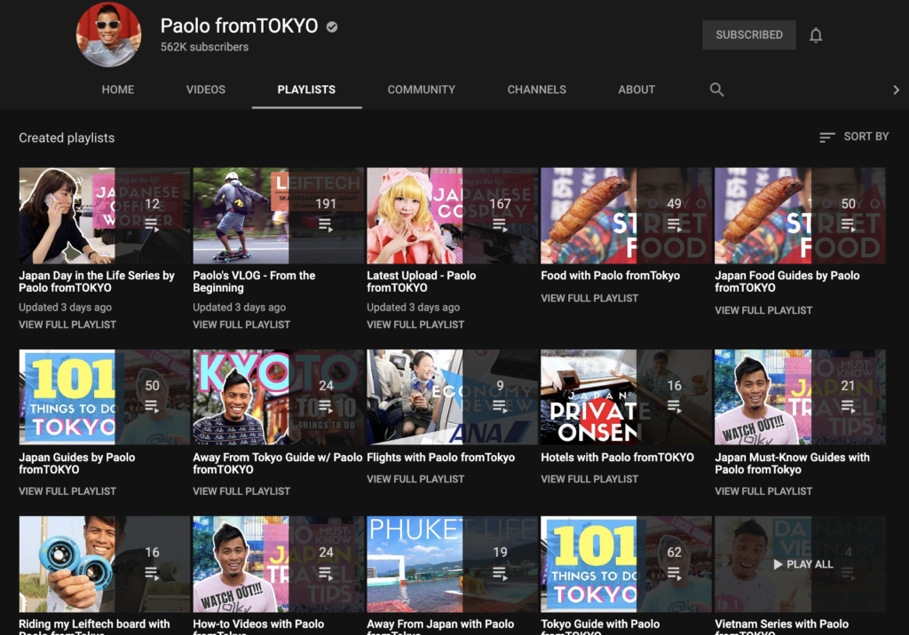 top 50 youtube channels to learn japanese - paolo fromtokyo