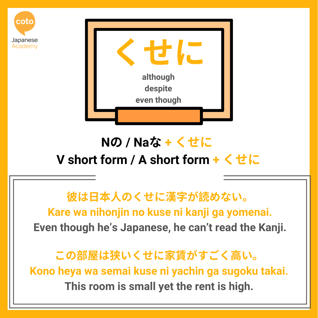 jlpt n3 grammar point　くせに