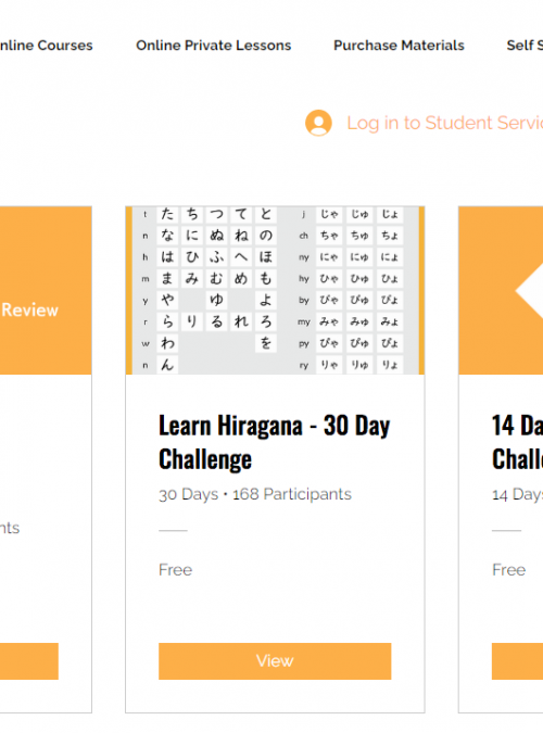 Free Japanese Learning Challenges