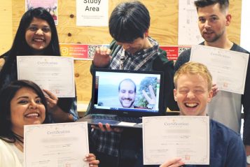 Tokyo Japanese Language School Class Graduation Photo