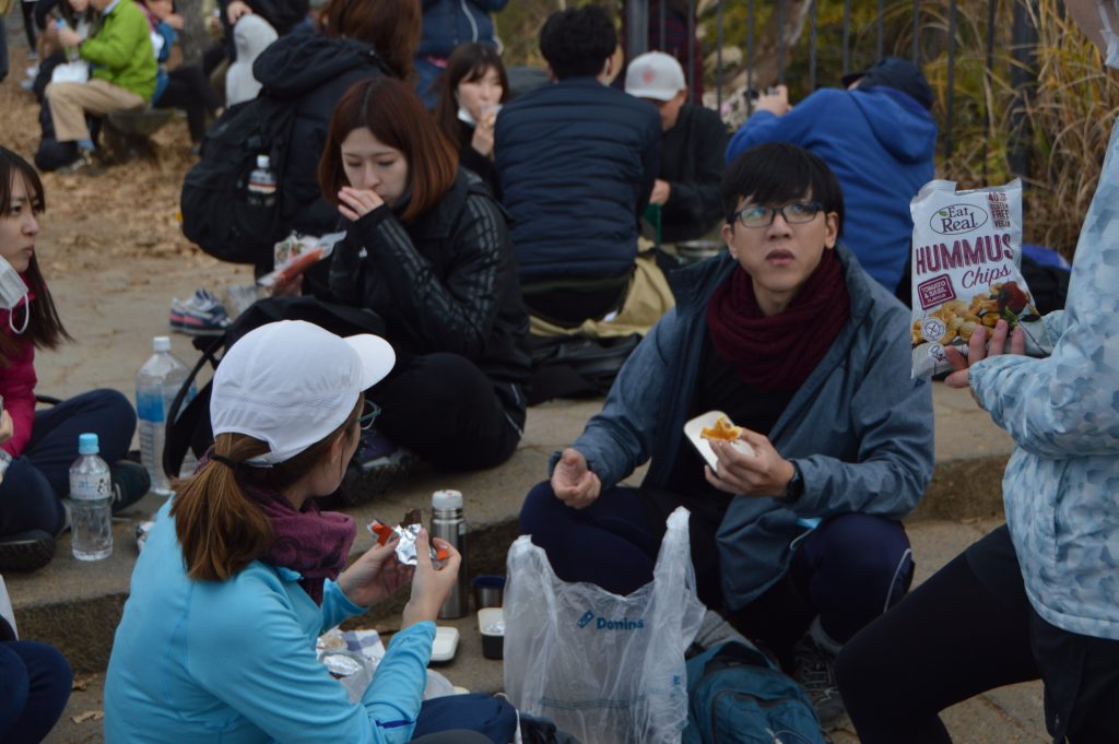 mt. takao eating