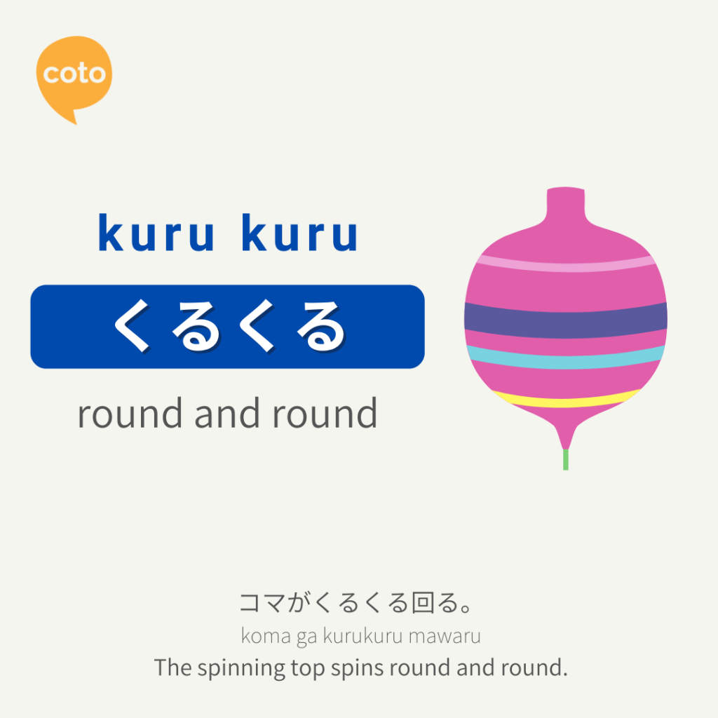 kuru kuru japanese onomatopoeia