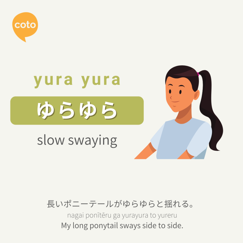 yura yura japanese onomatopoeia