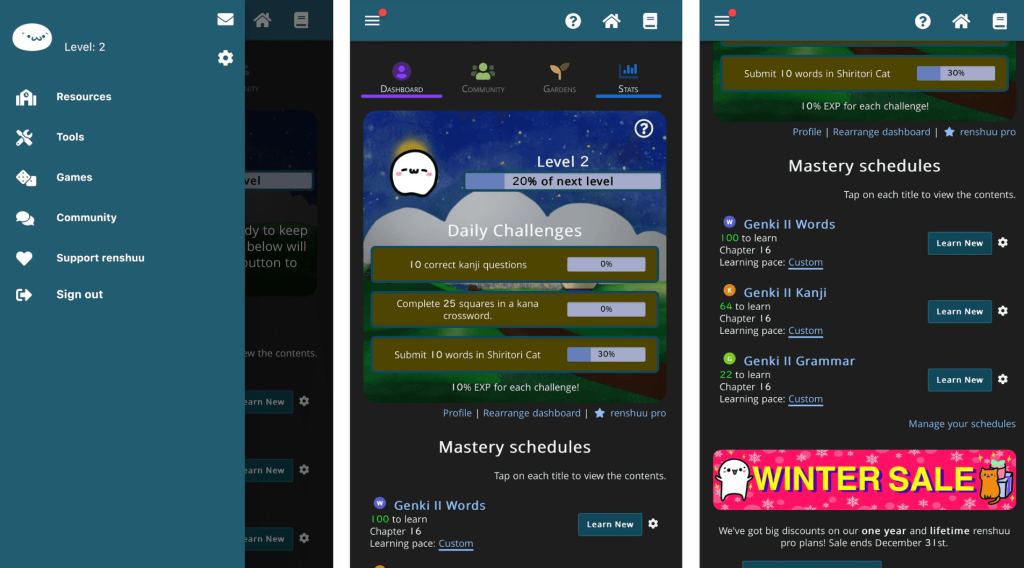 review on renshuu learning japanese app