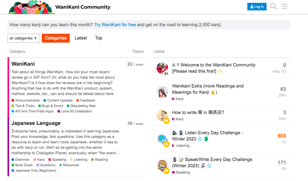 wanikani community